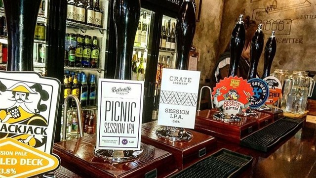 This South London watering hole offers punters the chance to keep warm outside while their fire pits blaze, more than a dozen craft beers on tap and t...